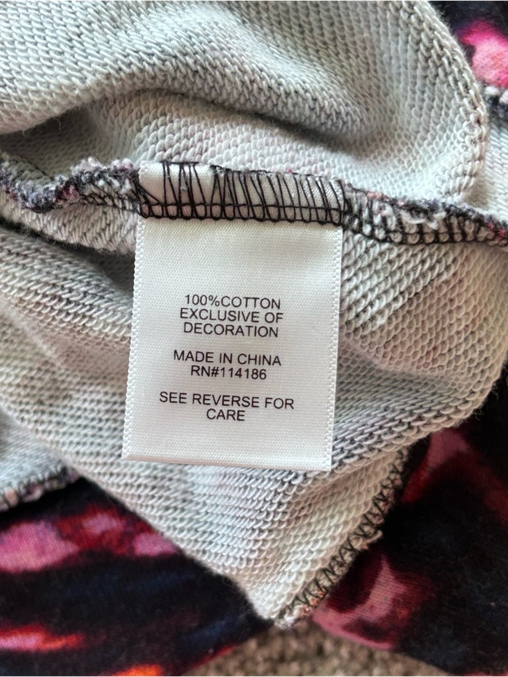 Juicy by Juicy Couture 1X Cropped Sweatshirt Spiral Tie Dye Galaxy Crown Cotton - Picture 5 of 8